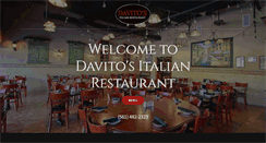 Desktop Screenshot of davitosrestaurant.com