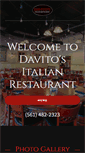 Mobile Screenshot of davitosrestaurant.com