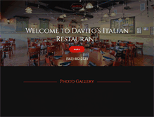 Tablet Screenshot of davitosrestaurant.com